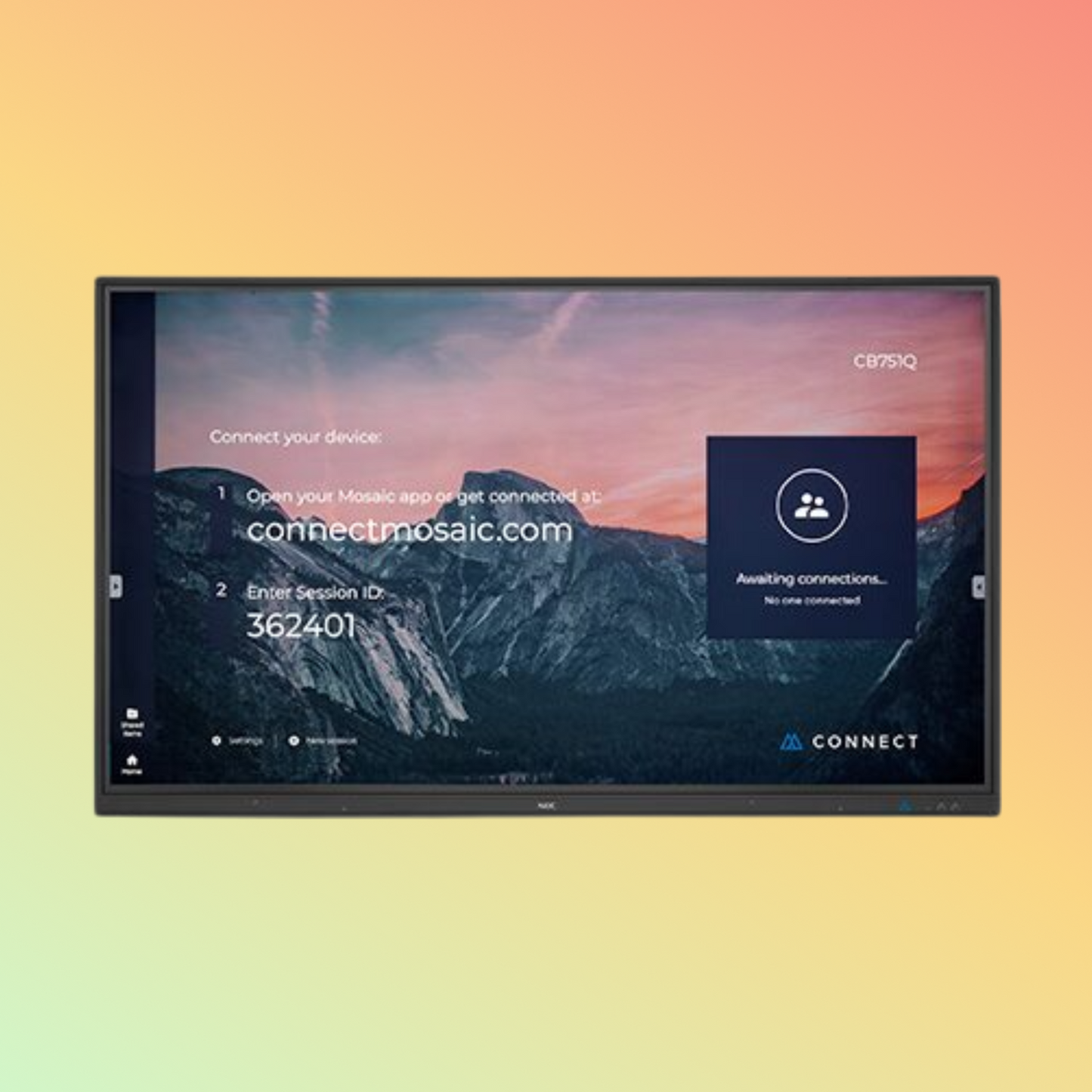NEC MultiSync CB861Q Monitor - 86" LCD