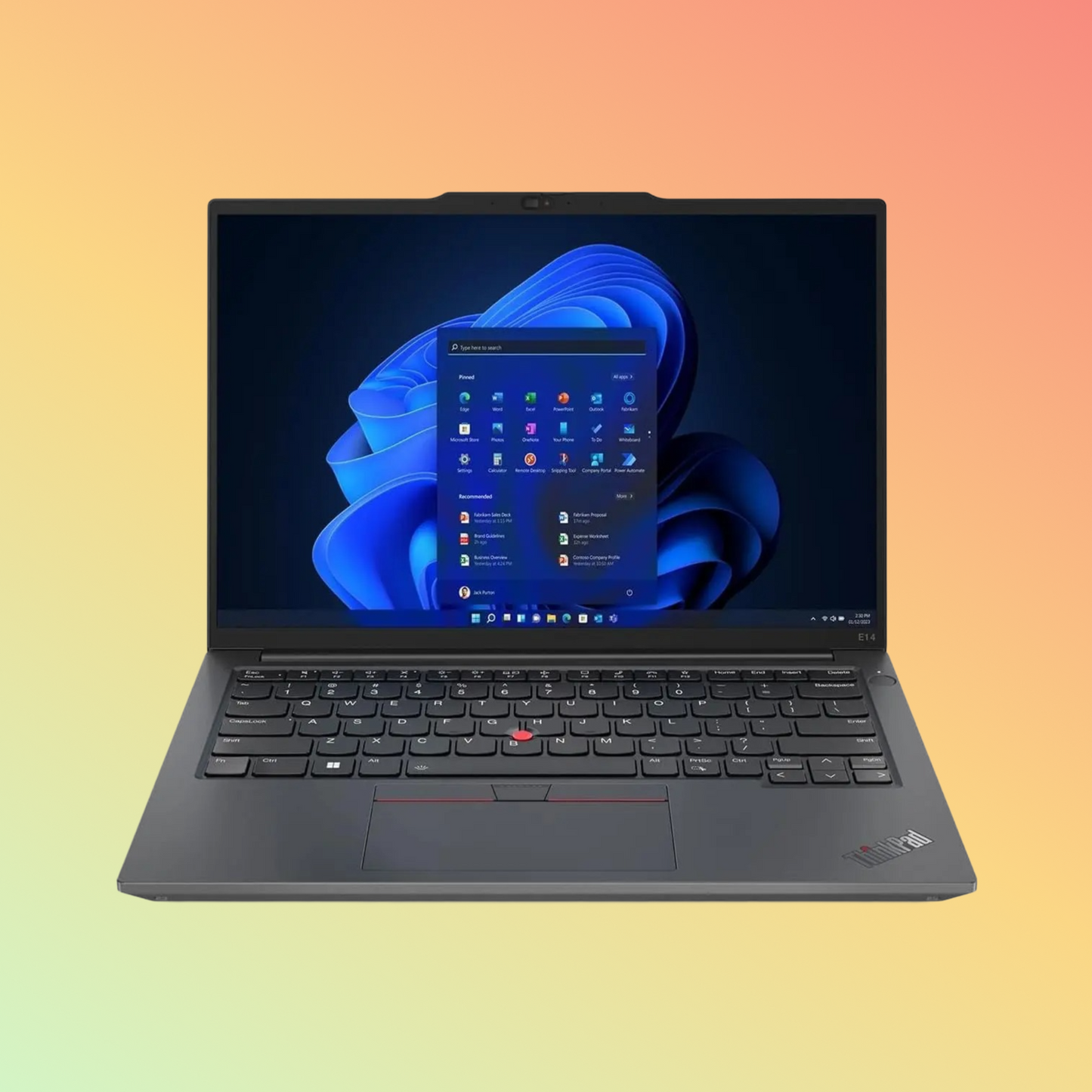 LENOVO THINKPAD E14 GEN 5 Laptop - 13th Gen i7-1355U, 8GB, 512GB SSD, NVIDIA GeForce MX550 2GB, 14" WUXGA