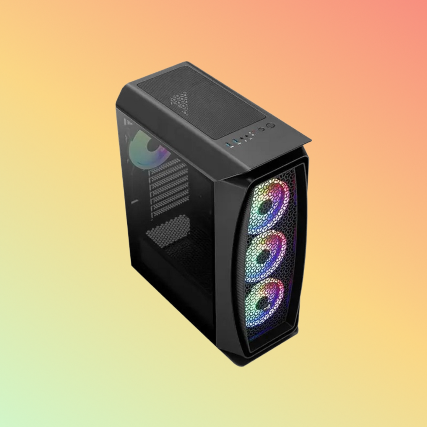 AeroCool Aero One Duo ARGB Mid Tower Case - 327mm, 161mm CPU, ATX, micro ATX, mini-ITX