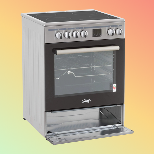Terim 60X60 Ceramic Cooking Range, 6 Oven Function with Turbo Fan
