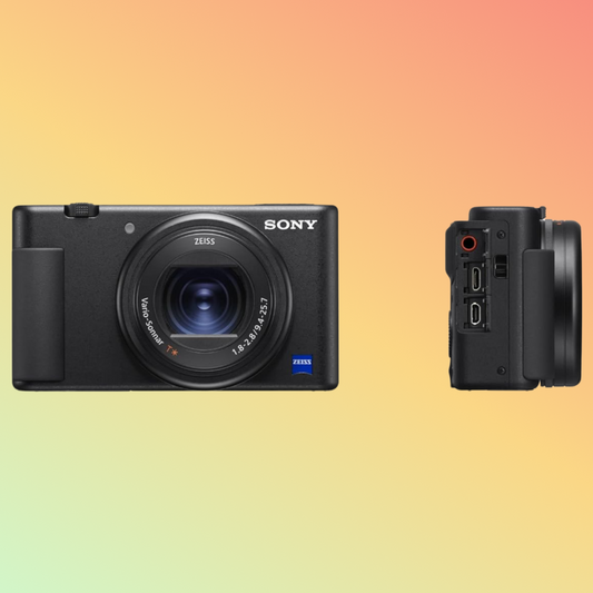 Sony Digital Still Camera ZV-1F with Sony GP-VPT2BT Shooting Grip
