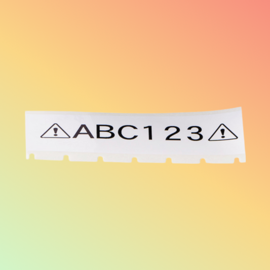 Harsh Enviro Polyester Labels for M4 M5 - 1"x25'