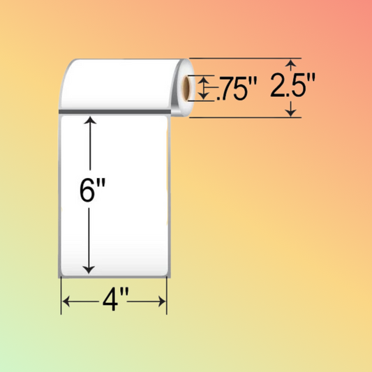 Barcodefactory 4x6 DT Label [Premium Top Coated, Perforated]