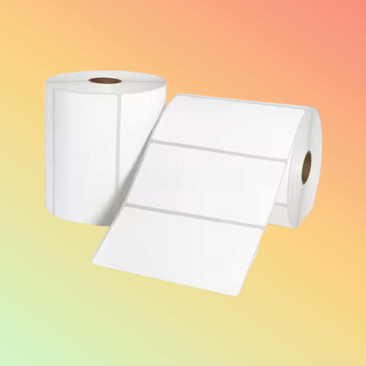 80mmx50mm Semi Gloss Thermal Transfer Labels Roll