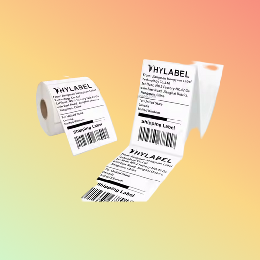 Custom 80x50 80x60 Thermal Synthetic Barcode Labels
