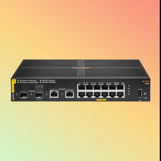 HPE Aruba CX 6100 (JL679A) Switch - 12 x Gigabit Ethernet BASE-T Ports