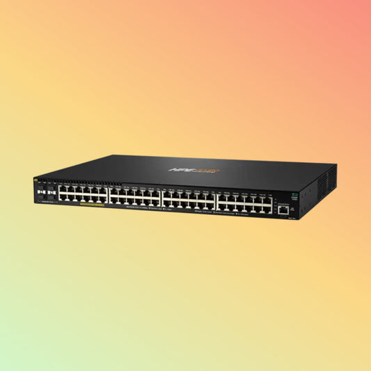 HPE Aruba 2930F (JL558A) Switch - 48 x Gigabit Ethernet PoE+ Ports RJ-45, 4 X SFP+ 1/10GbE Ports