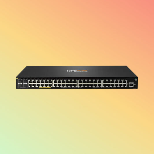 HPE Aruba CX 6300M (JL663A) Switch - 48 x Gigabit Ethernet Base-T Ports Ports RJ45, 4 x 1G/10G/25G/50G SFP ports