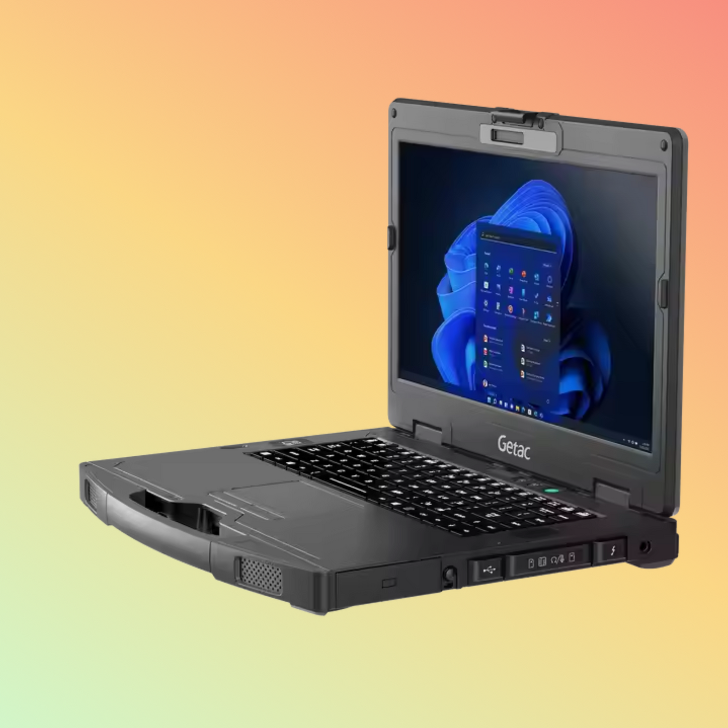 Getac S410 - 14-inch multi-touch rugged notebook for inside and outdoors, 13th generation Core i5 or i7