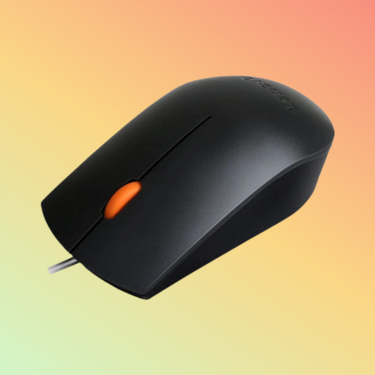 LENOVO 300 Wired Mouse - Optical sensor, 1600 DPI, 3 Button