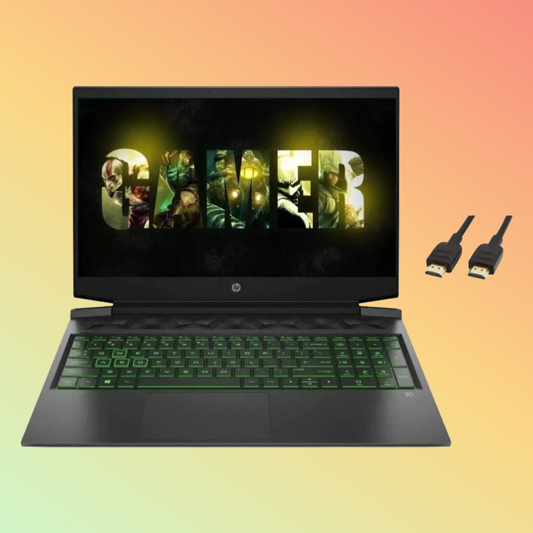 HP PAVILION 15-EC2046NE Gaming Laptop - Ryzen 7-5800H, 16GB, 1TB HDD + 256GB, NVIDIA GEFORCE RTX 3050Ti 4GB, 15.6" FHD