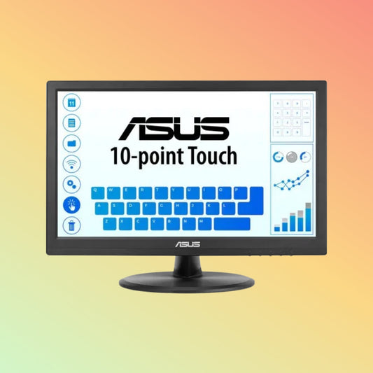 ASUS VT168HR Monitor - 15.6" WXGA (1366 x 768), TN, Tilt, Wall-Mount, HDMI, VGA, 220 nits, 60 Hz Multi-Touch