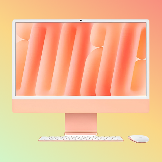 APPLE Z19R001DF (2024) iMac - M3 Chip 8‑Core CPU, 16GB, 512GB SSD, 10-Core GPU | 16-Core Neural Engine, 24" 4.5K (4480 x 2520) (Orange)