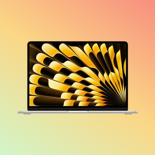 APPLE MRYR3LL/A MacBook Air Laptop - M3 Chip 8-Core CPU, 8GB, 256GB SSD, 10-Core GPU | 16-Core Neural Engine, 15.3" (2880 x 1864) (Starlight)