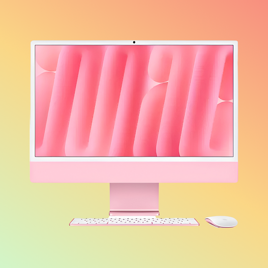 APPLE MWUG3LL/A (2024) iMac - M4 Chip 8-Core CPU, 16GB, 256GB SSD, 8-Core GPU | 16-Core Neural Engine, 24" 4.5K (4480 x 2520) (Pink)
