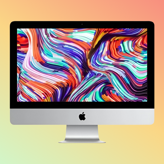 APPLE MHK33 iMac - i5 6-core 3.0GHz, 8GB, 256GB, AMD Radeon Pro 555X, 21.5" 4K (3840 x 2160)