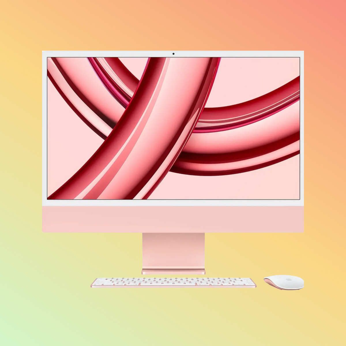 APPLE MQRU3LL/A (2024) iMac - M3 Chip 8‑Core CPU, 8GB, 512GB SSD, 10-Core GPU | 16-Core Neural Engine, 24" 4.5K (4480 x 2520) (Pink)