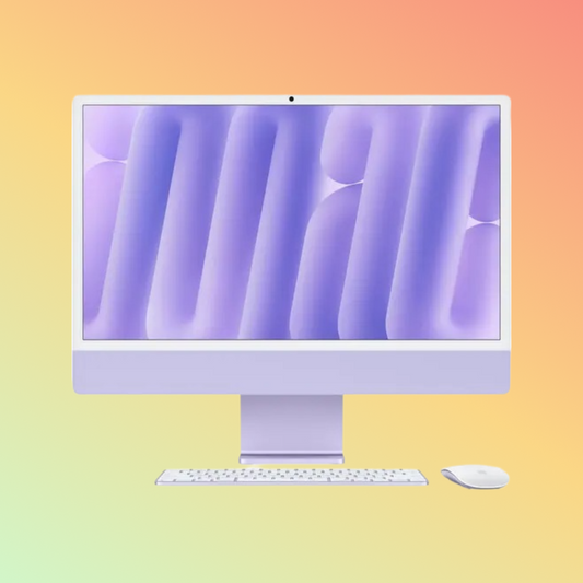 APPLE Z1ET00089 (2024) iMac - M4 Chip 10-Core CPU, 16GB, 256GB SSD, 10-Core GPU | 16-Core Neural Engine, 24" 4.5K (4480 x 2520) (Purple, Nano-Texture Glass)