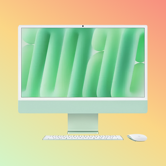 APPLE Z1EN000F4 (2024) iMac - M4 Chip 10-Core CPU, 32GB, 512GB SSD, 10-Core GPU | 16-Core Neural Engine, 24" 4.5K (4480 x 2520) (Green, Nano-Texture Glass)