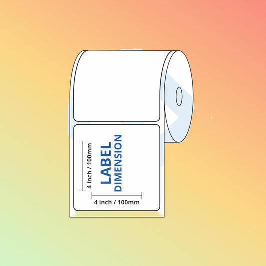 BARCODE LABEL (500 PER ROLL) 100mmX100mm