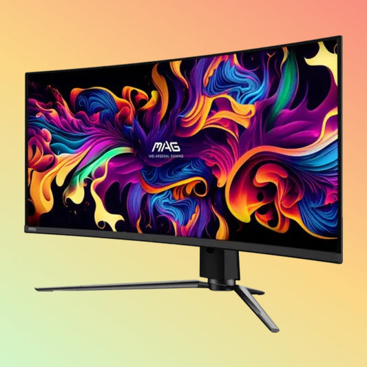 MSI MAG 341CQP Gaming Curved Monitor - 34 UWQHD (3440 x 1440), QD-OLED, HDMI, DP, 1000 nits, 175 Hz