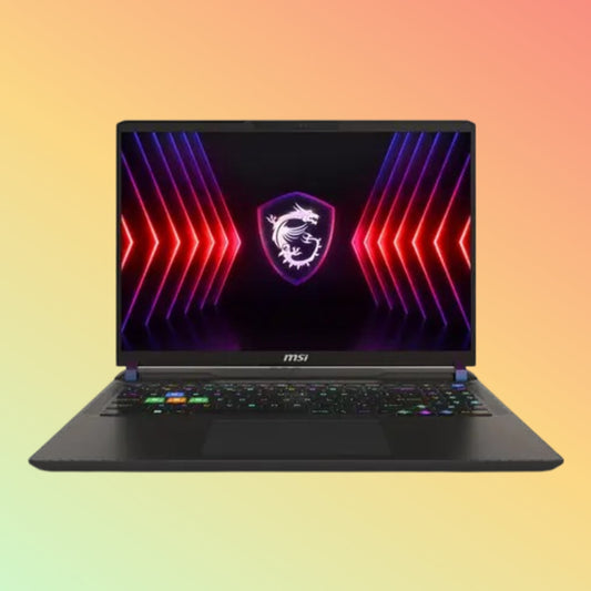 MSI VECTOR 16 HX A14VHG-692US Gaming (2024) Laptop - 14th Gen i9-14900HX, 32GB, 1TB SSD, NVIDIA GeForce RTX 4080 12GB, 16" WQXGAMSI THIN B13VE-1470 Gaming Laptop - 13th Gen i7-13620H, 16GB, 512GB SSD, NVIDIA GeForce RTX 4050 6GB, 15.6" FHD