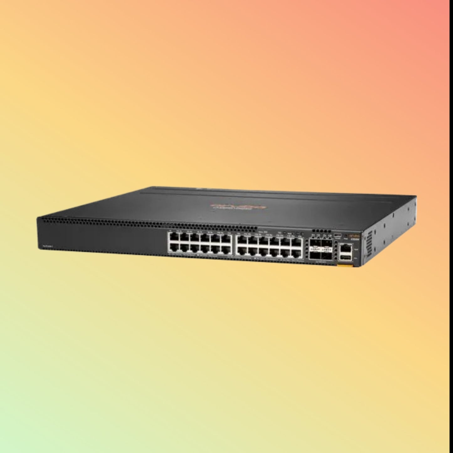 HPE Aruba CX 6300F (JL668A) Switch - 24 x Gigabit Ethernet PoE+ Ports RJ45 (30 W, 802.3at), 4 x SFP 56 50 GbE WAN