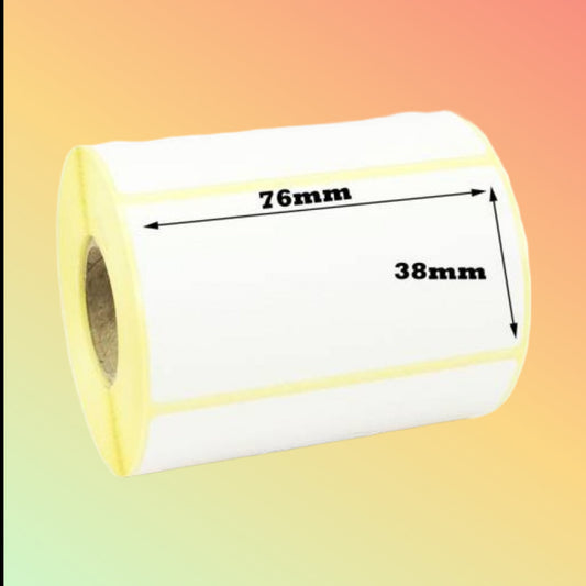 BARCODE LABEL 76mmX38mm