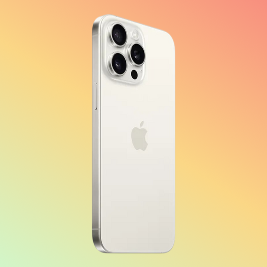 Apple iPhone 15 Pro, White Titanium, 128 GB