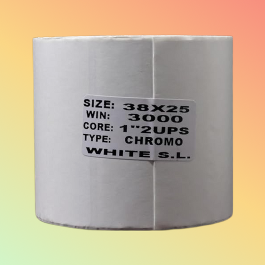 BARCODE LABEL (3 LINE-3000 PER ROLL) 38mmX25mm